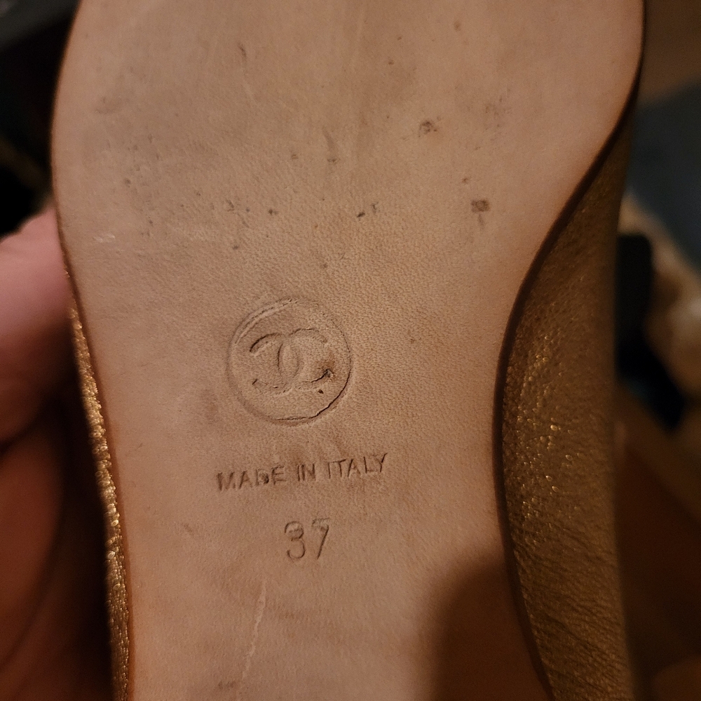 Rose metallic Coco Chanelle loafers. Size 37 - Picture 11 of 16